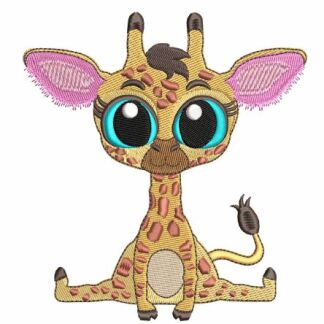 Big Eyed Baby Giraffe