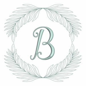 Leaf Border Alphabet B - 5x5