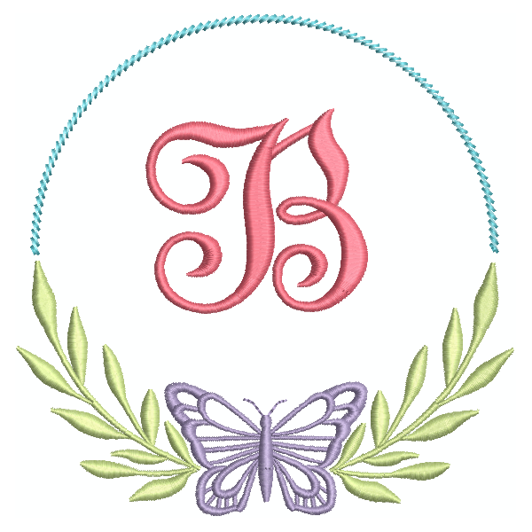 Butterfly Alphabet B – 5×7 | Unique And Elegant Alphabet Machine ...