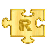 Puzzle Alphabet R - 2 Sizes