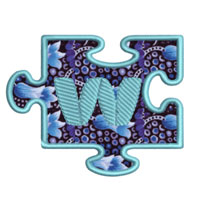 Puzzle Alphabet W - 2 Sizes