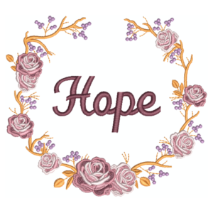 Rose Wreath Delight Hope - 3 Sizes