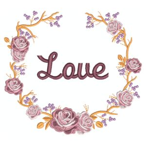 Rose Wreath Delight Love - 3 Sizes